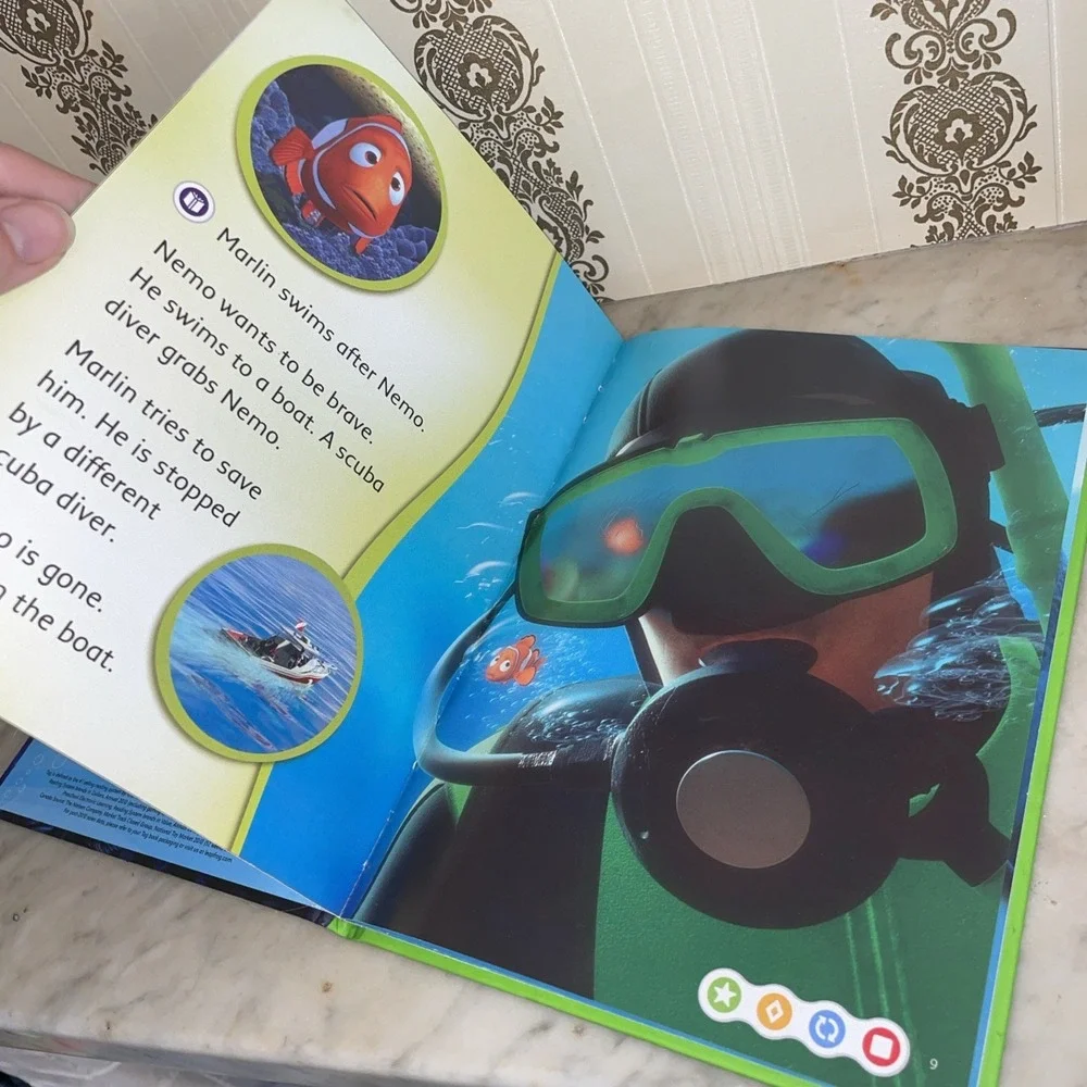 Finding Nemo Lost and Found Disney Leap Reader Book Hardcover Interactive Reader